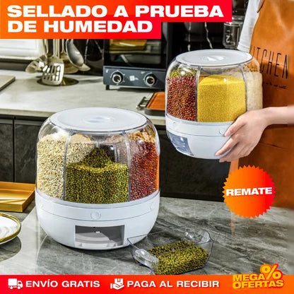 DISPENSADOR GIRATORIO 360º | ALIMENTOS Y GRANOS PROTEGIDOS