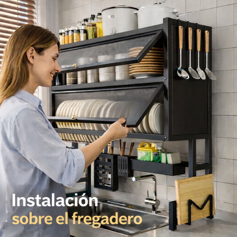 Escurridor Platos Doble Gabinete Luxo