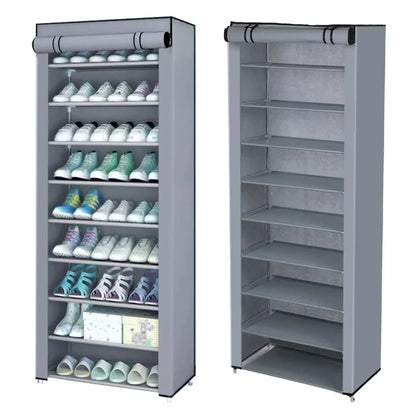 ZAPATERO ORGANIZADOR DE 9 NIVELES CON FORRO