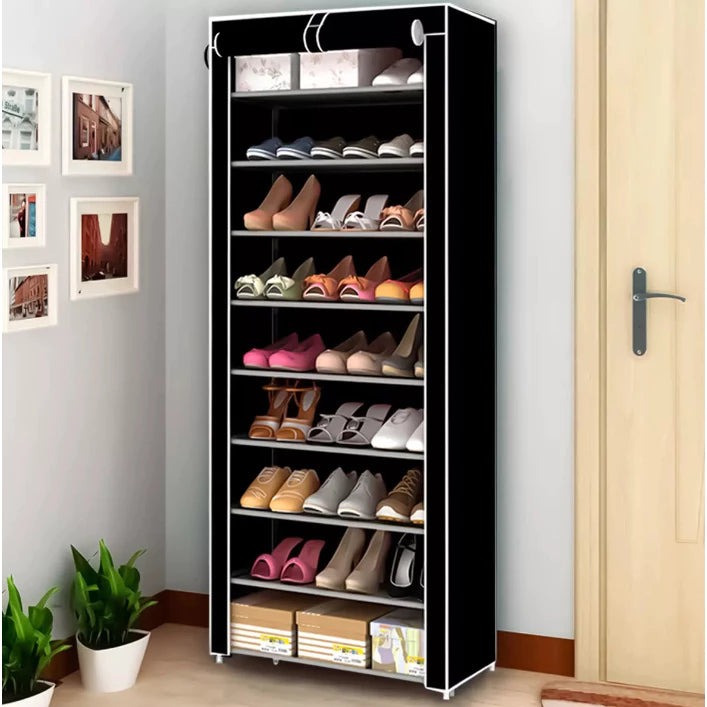 ZAPATERO ORGANIZADOR DE 9 NIVELES CON FORRO